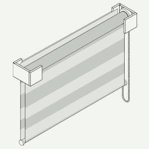 Render di una tenda a rullo
