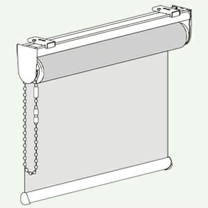 ARMONIA ROLL IT_tecnico_300x300 Render di una tenda a rullo con montante, dal design moderno e pratico