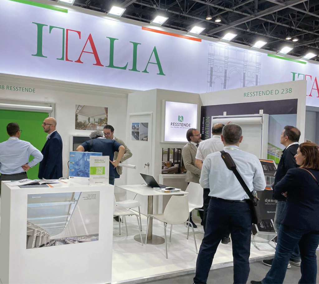 Stand Resstende a Dubai per il big 5 global per la presentazione dei suoi progetti